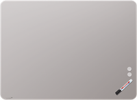 Mat Glasbord Legamaster 100x150cm warm grey (ronde hoek)-2