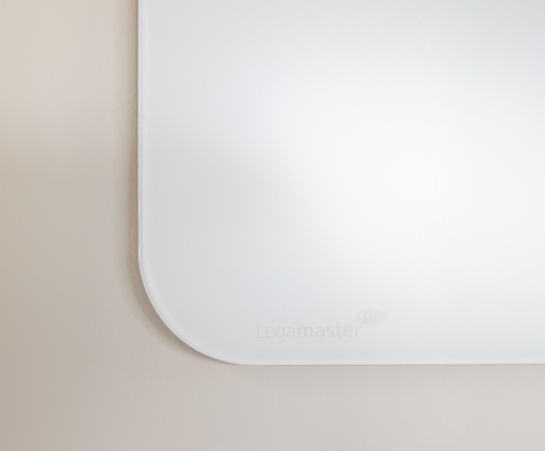 Mat Glasbord Legamaster 100x200cm warm grey (ronde hoek)-3