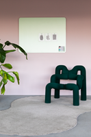 Mat Glasbord Legamaster 90x120cm sage green (ronde hoek)