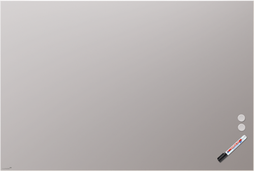 Mat Glasbord Legamaster 100x200cm warm grey (rechte hoek)-2