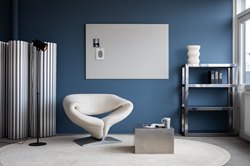 Mat Glasbord Legamaster 100x150cm warm grey (rechte hoek)