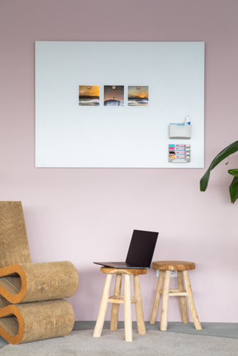 Mat Glasbord Legamaster 100x200cm warm grey (rechte hoek)-3