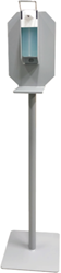 Desinfectiezuil met elleboogbediening compleet met 5 liter desinfectiemiddel en navulbare flacon 500ml