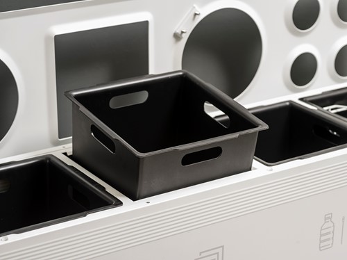 Afvalscheidingsbak Ditch 3-delig restafval-papier-gft-3