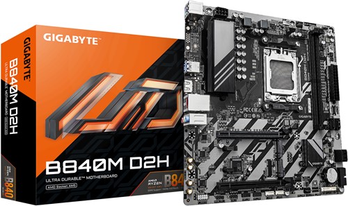 GIGABYTE B840M D2H moederbord AMD B840 Socket AM5 micro ATX
