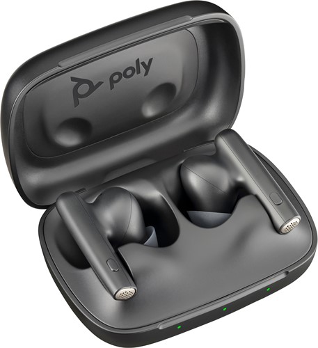 HP Poly Poly Voyager Free 60 UC Carbon Black Earbuds + BT700 USB-C-adapter + oplaadcase basis-2