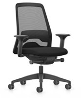 Bureaustoel Interstuhl New Every is1 EV211 met netrug zwart