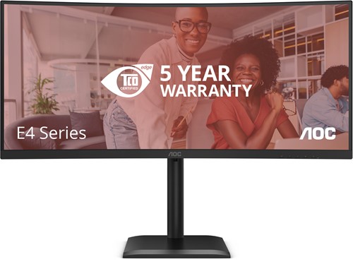 AOC E4 CU34E4CV computer monitor 86,4 cm (34") 3440 x 1440 Pixels UltraWide Quad HD LCD Zwart-2