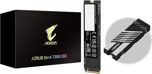 GIGABYTE AORUS Gen4 7300 SSD 1TB M.2 PCI Express 4.0 NVMe 3D TLC NAND