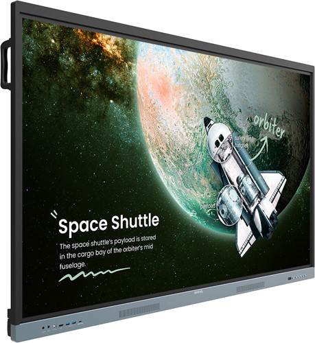 BenQ RE6504 Interactief flatscreen 165,1 cm (65") 450 cd/m² 4K Ultra HD Zwart, Grijs Touchscreen Type processor Android-2