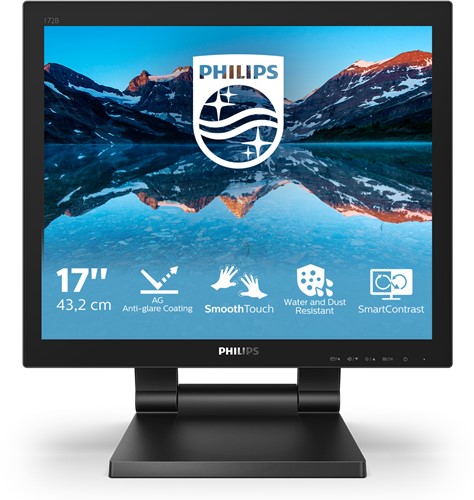 Philips 172B9TL/00 computer monitor 43,2 cm (17") 1280 x 1024 Pixels Full HD LCD Touchscreen Zwart