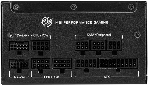 MSI MPG A850GS PCIE5 power supply unit 850 W 24-pin ATX ATX Zwart-2