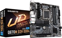 GIGABYTE Q670M D3H DDR4 moederbord Intel Q670 LGA 1700 micro ATX