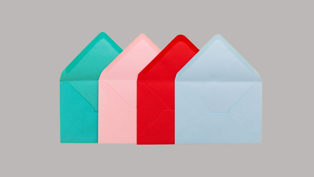 Gekleurde enveloppen
