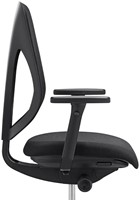 Bureaustoel Giroflex 353-4029 zitting PK1 Select zwart netrug zwart, inclusief 4D-armleggers en met zwart kunststof voetkruis, zachte wielen 65mm -3