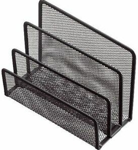 Brievenstandaard Helit 3-vaks "the mail network' zwart -3