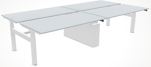 Zit-/stabureau Hi Tee quattro werkplek 4x160x80 cm