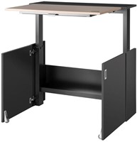 Zit-/stawerkplek HomeFit© 105x80 zwart/zwart/eiken-3