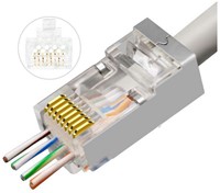 MicroConnect Modular Easy-Connect FTP CAT6a RJ45 network Plug, 50 stuks