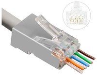 MicroConnect Modular Easy-Connect FTP CAT6a RJ45 network Plug, 50 stuks-2