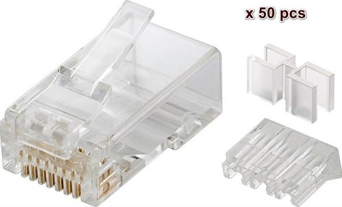 MicroConnect Modular Plug Cat6 RJ45 8P8C, 50 stuks