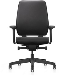 Bureaustoel Interstuhl Joyce is3 JC1N1 met gestoffeerde rug zwart