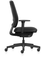 Bureaustoel Interstuhl Joyce is3 JC1N1, met 4D armleggers, gestoffeerde rug Era zwart-2