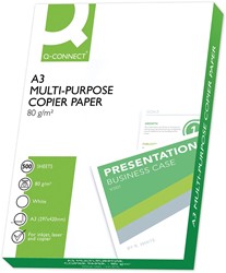Kopieerpapier Q-connect A3 80gr wit 500 vel
