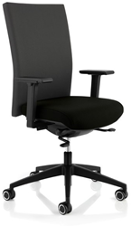 Bureaustoel Köhl Selleo 1900 BS Edge zitting zwart, rug zwart