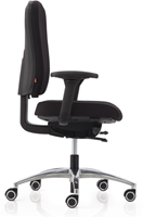 Bureaustoel Köhl Multiplo zitting zwart, rug zwart-2