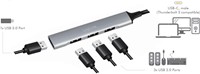LogiLink USB 3.2 Slim 4 USB port Hub-3