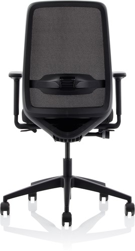 Bureaustoel VROP HS1965-NET, 2D arm zitting Phoenix zwart rug Runner net zwart -3