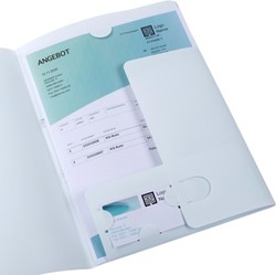 Offertemap Oxford A4 met insteektas 2 kleppen 0,5mm PP transparant