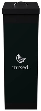 Afvalscheidingsbak Paperflow recyclebox voor restafval 60ltr zwart 