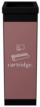 Afvalscheidingsbak Paperflow recyclebox voor cartridges 60ltr zwart 