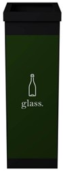 Afvalscheidingsbak Paperflow recyclebox voor glas 60ltr zwart 
