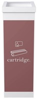 Afvalscheidingsbak Paperflow recyclebox voor cartridges 60ltr wit