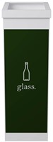 Afvalscheidingsbak Paperflow recyclebox voor glas 60ltr wit