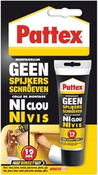 Montagelijm Pattex geen Spijkers & Schroeven 50gram op blister