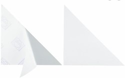 Insteektas Durable driehoek 175x175mm zelfklevend transparant