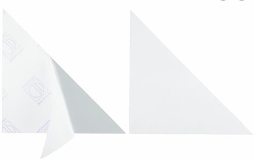 Insteektas Durable driehoek 175x175mm zelfklevend transparant