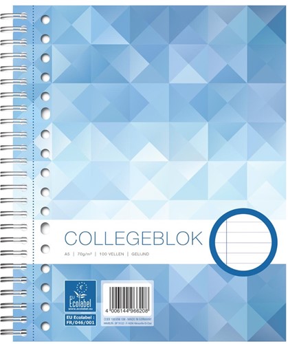 Collegeblok Work A5 17-gaats lijn 80vel