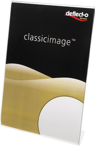 Kaarthouder Deflecto L-standaard A6 staand