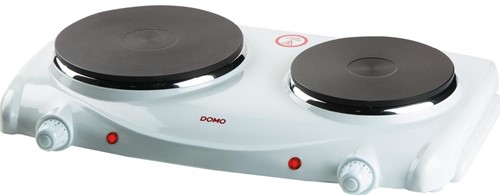 Kookplaat Domo elektrische kookplaat, 1000-1500W, wit