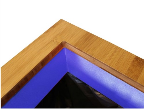 Afvalscheidingsbak Lune Paxa large 65l wit/bamboe/blauw-2