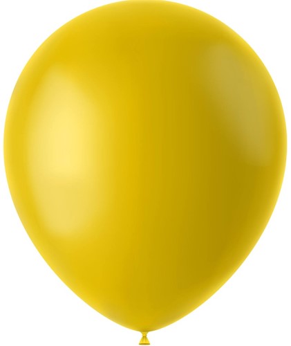 Ballon 33cm 100 stuks geel mat