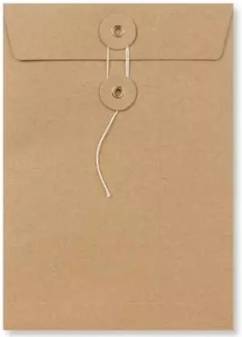 Envelop met Japanse sluiting Tokyo kraft C5 162x229mm bruin