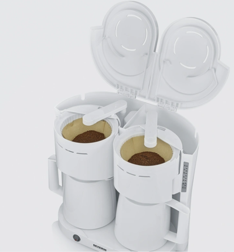 Koffiezetapparaat Severin KA9314 duo wit-2