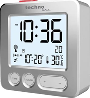 Wekker Technoline 66x66x21 zilver-3