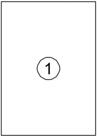 Etiket Apli 210x297mm weerbestendig wit 100stuks